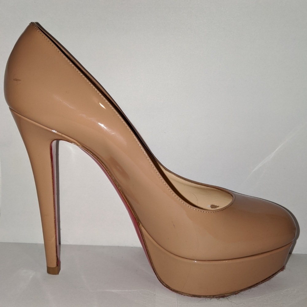 Christian Louboutin Bianca Nude Platform Heels